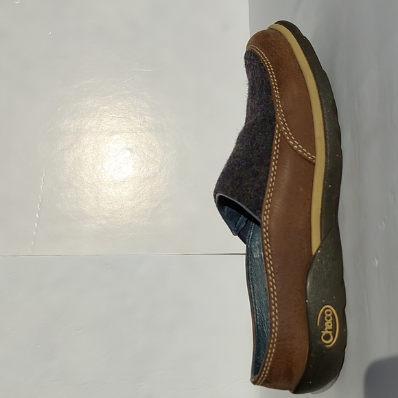 Chaco Quinn Wool Leather Slip On Mule Shoes - Picture 8 of 10